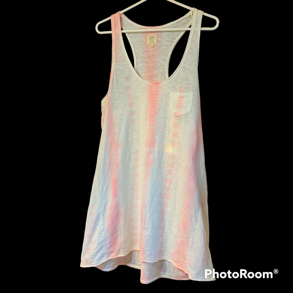 SALE!!! Pink and white tank dress beach cover.     4